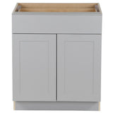 Cambridge Shaker Assembled 18 in. x 34.5 in. x 24.5 in. Base Cabinet w/ 1 Soft Close Drawer & 1 Soft Close Door in White - Super Arbor