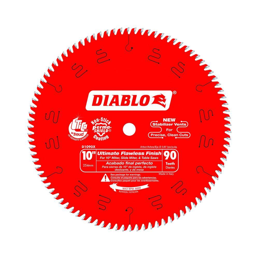 10 in. x 90-Teeth Ultimate Polished Finish Saw Blade - Super Arbor