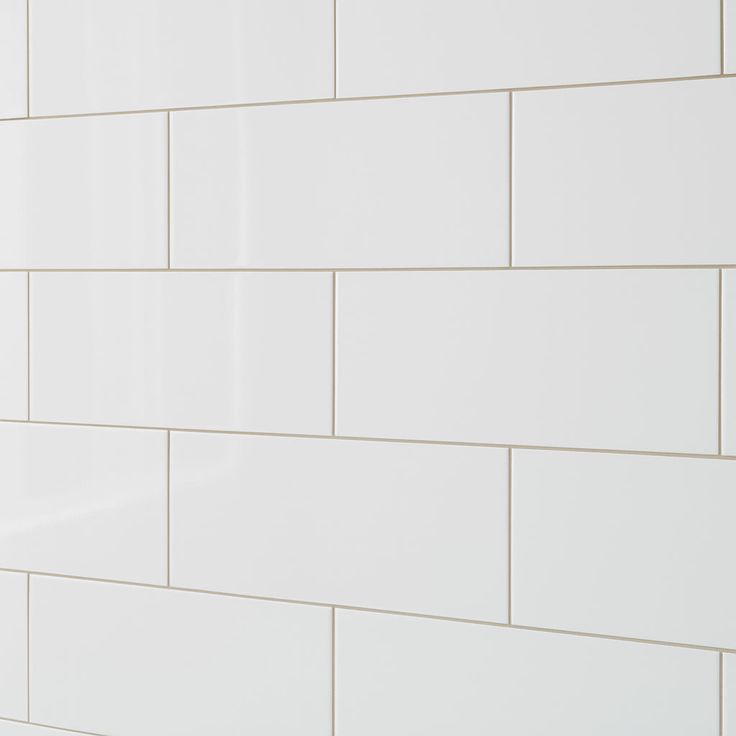 Adessi Bright White Glossy Ceramic Wall Tile - 13 x 24