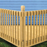 4 in. x 4 in. x 4-1/2 ft. Pressure-Treated Wood Double V-Groove Deck Post - Super Arbor