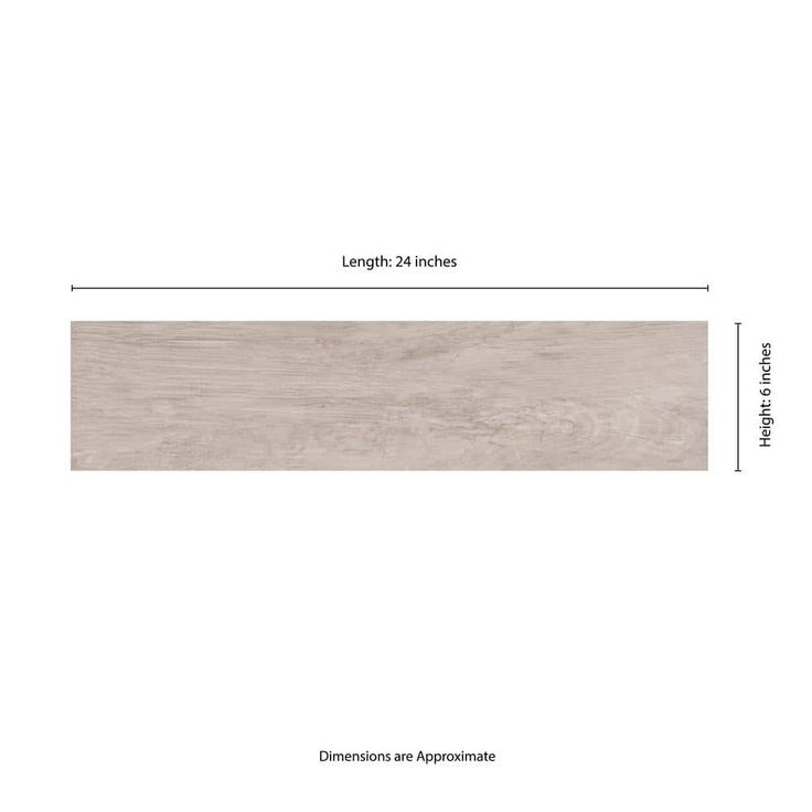 MSI Capel Ash 6 in. x 24 in. Matte Ceramic Floor and Wall Tile (17 sq. ft./case)