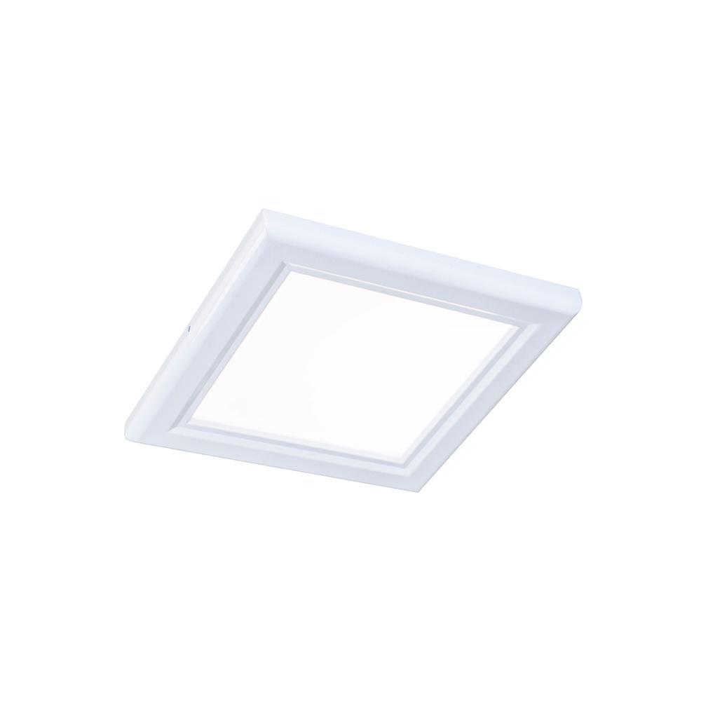 1 ft. x 1 ft. White Dimmable Edge-Lit 15-Watt 5000K Integrated LED Flat Panel Flushmount