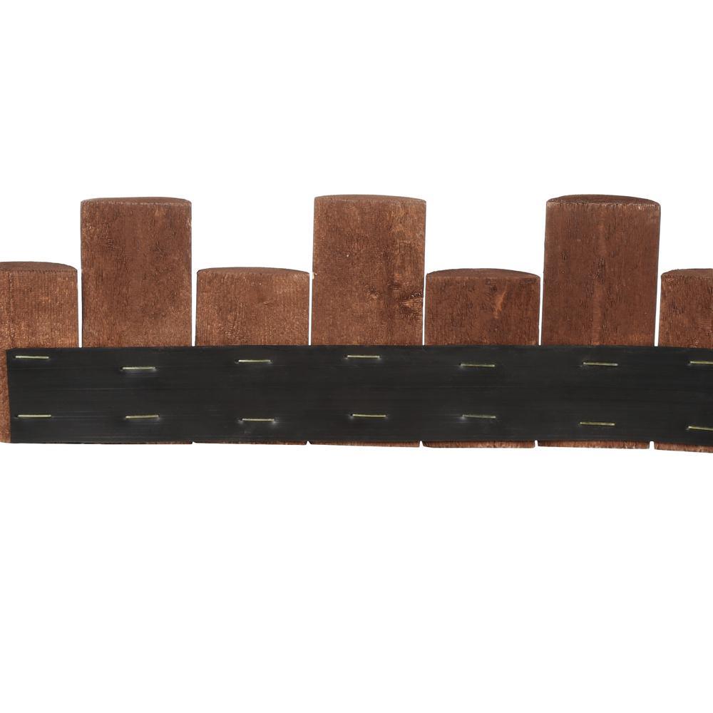3 ft. Wooden Half-Log Edging - Super Arbor
