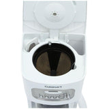 12-Cup White Drip Coffee Maker with Carafe