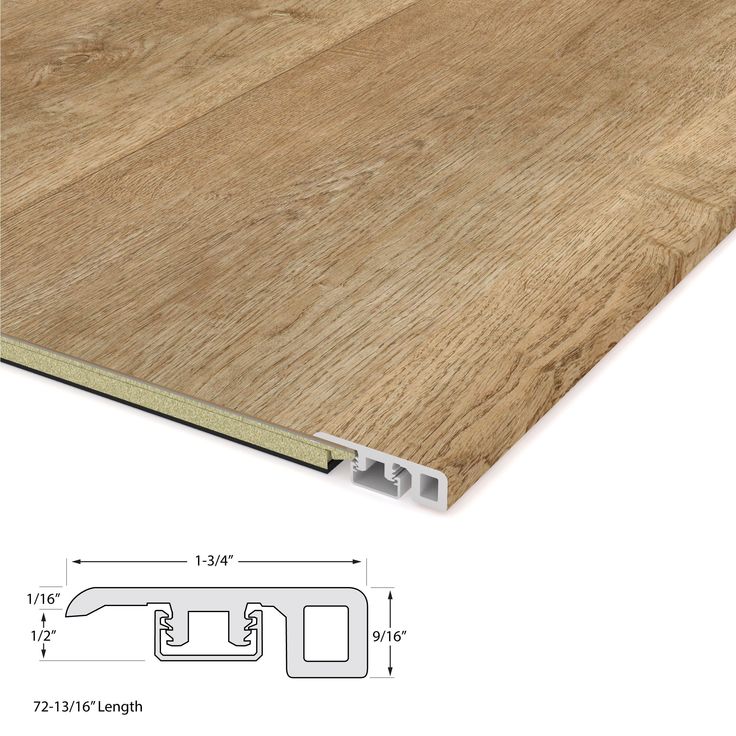 CALI Legends Laguna Sand Vinyl Accessories Threshold Laguna Sand 0.47-in T x 1.73-in W x 72.83-in L Vinyl Threshold