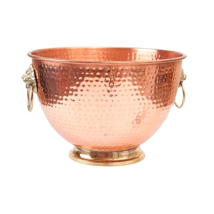 5 gal. Decor Copper Lion's Head Beverage Cooler