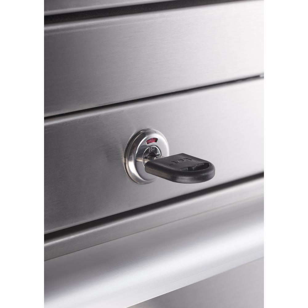43 in. 11-Drawer Stainless Steel Rolling Tool Chest Combo - Super Arbor