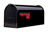 Gibraltar Mailboxe Elite Medium, Steel, Post Mount Mailbox, Black, E1100B00