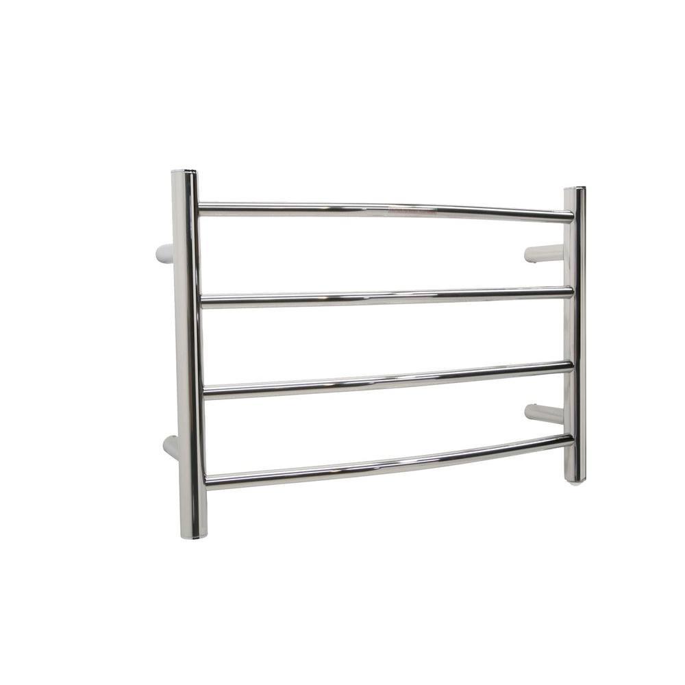 Glow 4-Bar Electric Towel Warmer in Brushed Nickel - Super Arbor