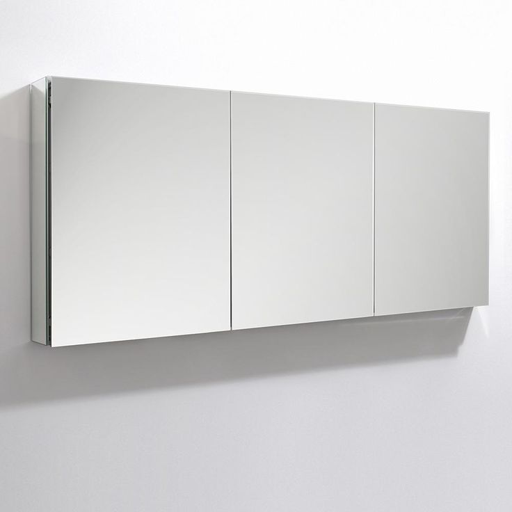 59 in. W x 36 in. H x 5 in. D Frameless Recessed or Surface-Mounted Bathroom Medicine Cabinet