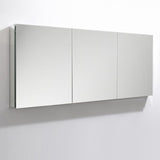 59 in. W x 36 in. H x 5 in. D Frameless Recessed or Surface-Mounted Bathroom Medicine Cabinet