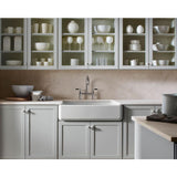 Whitehaven Undermount Farmhouse Apron Front Cast Iron 36 in. Single Bowl Kitchen Sink in White - Super Arbor