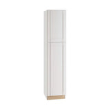Home Decorators Collection Washington Vesper White Plywood Shaker Assembled Utility Pantry Kitchen Cabinet Soft Close R 18 in W x 24 in D x 96 in H