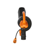 Worx 210 MPH 350 CFM Electric 12 Amp Leaf Blower/Mulcher/Vac with Metal Impeller - Super Arbor
