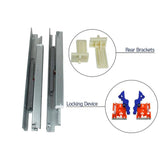 9 in. Soft Close Full Extension Under Mount Cabinet Drawer Slide 100 lbs. (1-Pair)