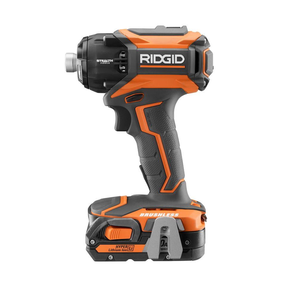 RIDGID 18-Volt Lithium-Ion Brushless Cordless 1/4 in. 3-Speed STEALTH FORCE Impact Driver (Tool Only)