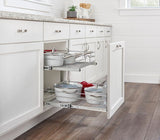 Rev-A-Shelf 20.75-in W x 19-in H 2-Tier Pull Out Metal Soft Close Basket