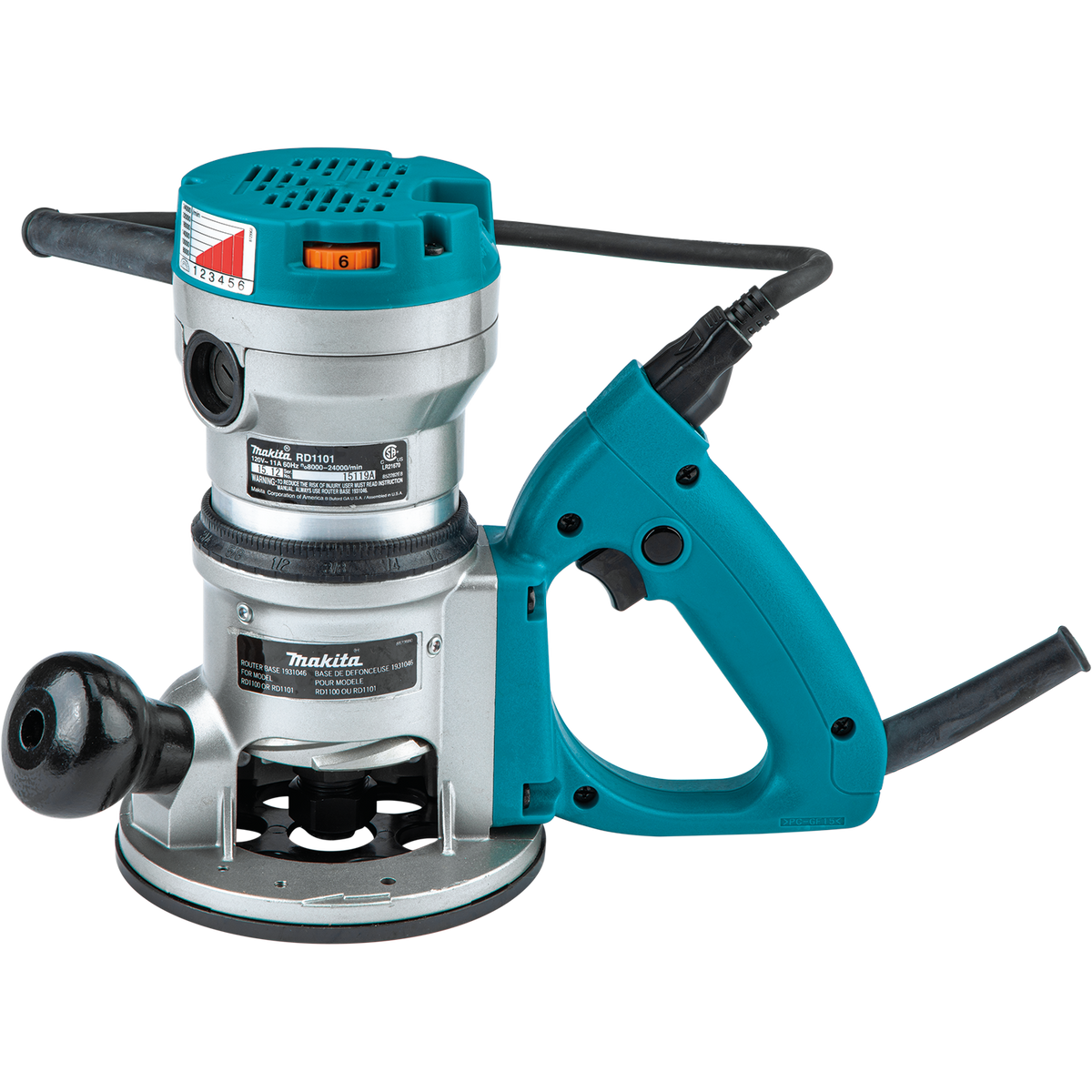 Makita 11-Amp 2-1/4 HP D-Handle Router, Variable Speed RD1101
