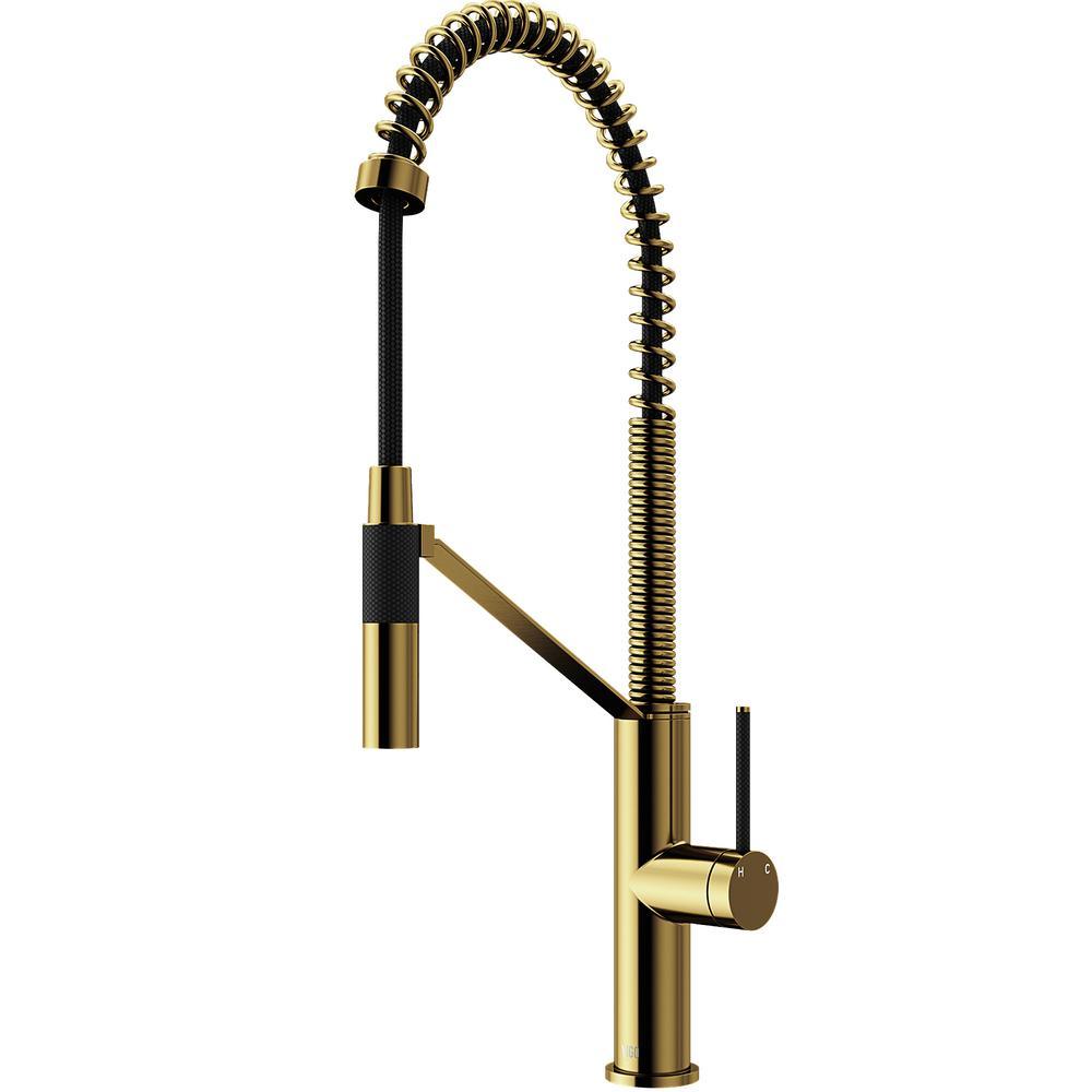 Livingston Single-Handle Pull-Down Sprayer Kitchen Faucet in Matte Black - Super Arbor