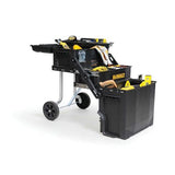 16 in. 4-in-1 Cantilever Tool Box Mobile Work Center with Removable Tray