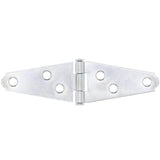 Everbilt 2 in. x 2 in. Zinc-Plated Strap Hinge (2-Pack)