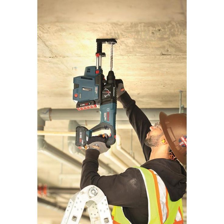 Bosch Bulldog Tough 4-Cutter 6-in Alloy Steel Masonry Drill Bit for SDS-Plus Drill