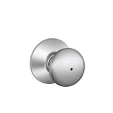 Plymouth Bright Brass Privacy Bed/Bath Door Knob - Super Arbor