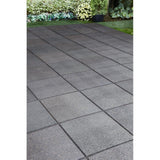 Reversible 16 in. x 16 in. x 0.75 in. Slate Brick Face/Flat Profile Rubber Paver - Super Arbor