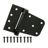 Everbilt 3-1/2 in. Black Spring Gate Tee Hinge