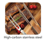 Churrasco Stainless Steel Grill Tongs and Grill Fork