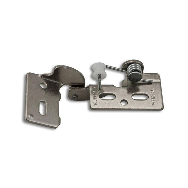 Chrome #5 1/4 in. Overlay Non-Wrap Self-Closing Hinge