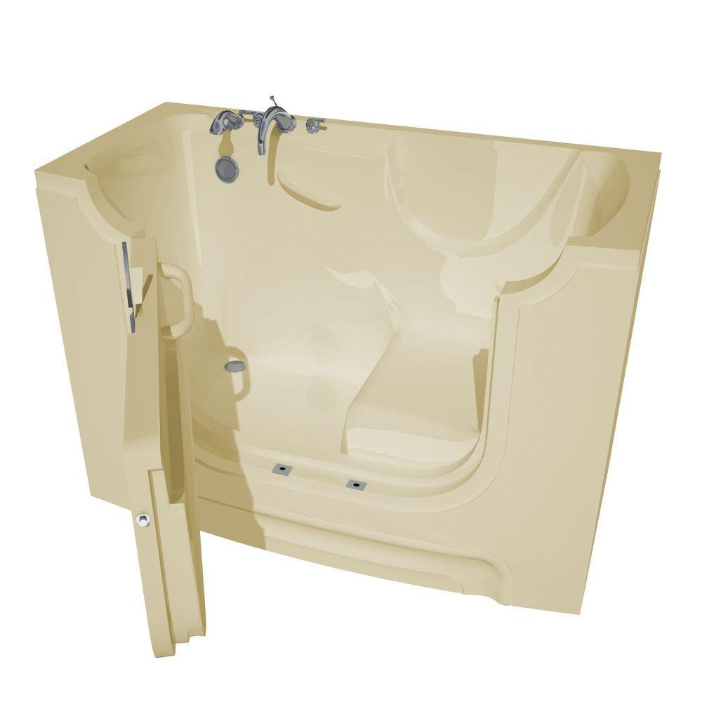 HD Series 30 in. x 60 in. Right Drain Wheelchair Access Walk-In Soaking Bathtub in White - Super Arbor