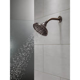 Pivotal 5-Spray 6 in. Single Wall Mount Fixed Rain H2Okinetic Shower Head in Venetian Bronze - Super Arbor