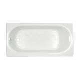 Princeton Luxury Ledge 5 ft. Americast Left-Hand Drain Drop-in Rectangular Bathtub in White - Super Arbor