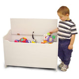 Catskill Ready to Assemble 32.75 x 24 x 14 in. Base Wooden Storage Bench in white