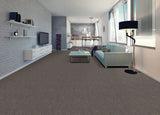STAINMASTER Essentials Blue Diamonds III 12-ft Iron Textured Carpet Sample (Interior)