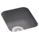 Undermount Solid Surface 13.4 in. 0-Hole Single Bowl Bar Sink in Black Galaxy