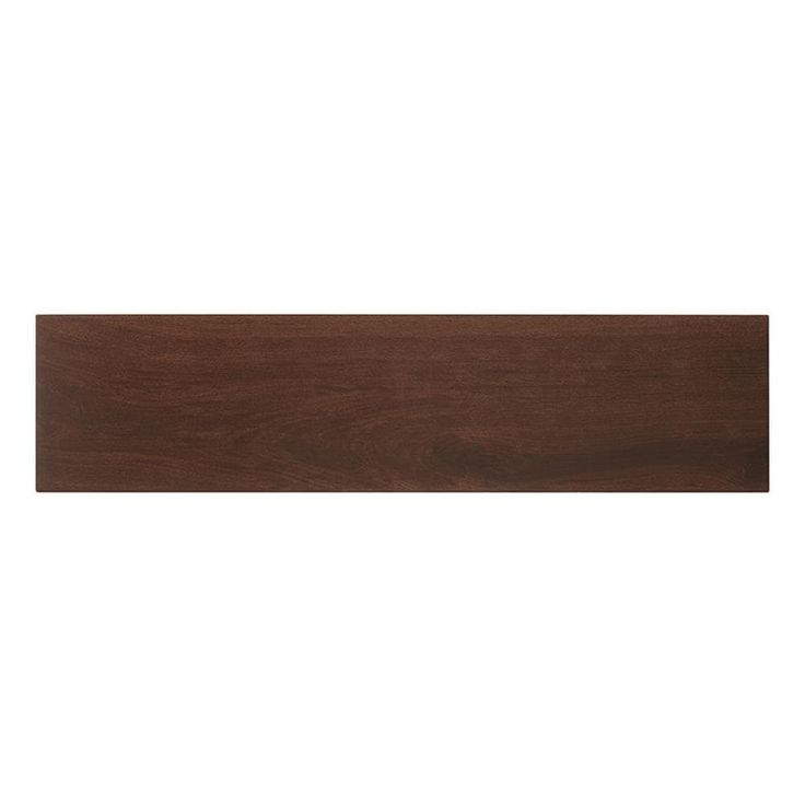 Style Selections Serso Black Walnut 6-in x 24-in Glazed Porcelain Wood Look Tile