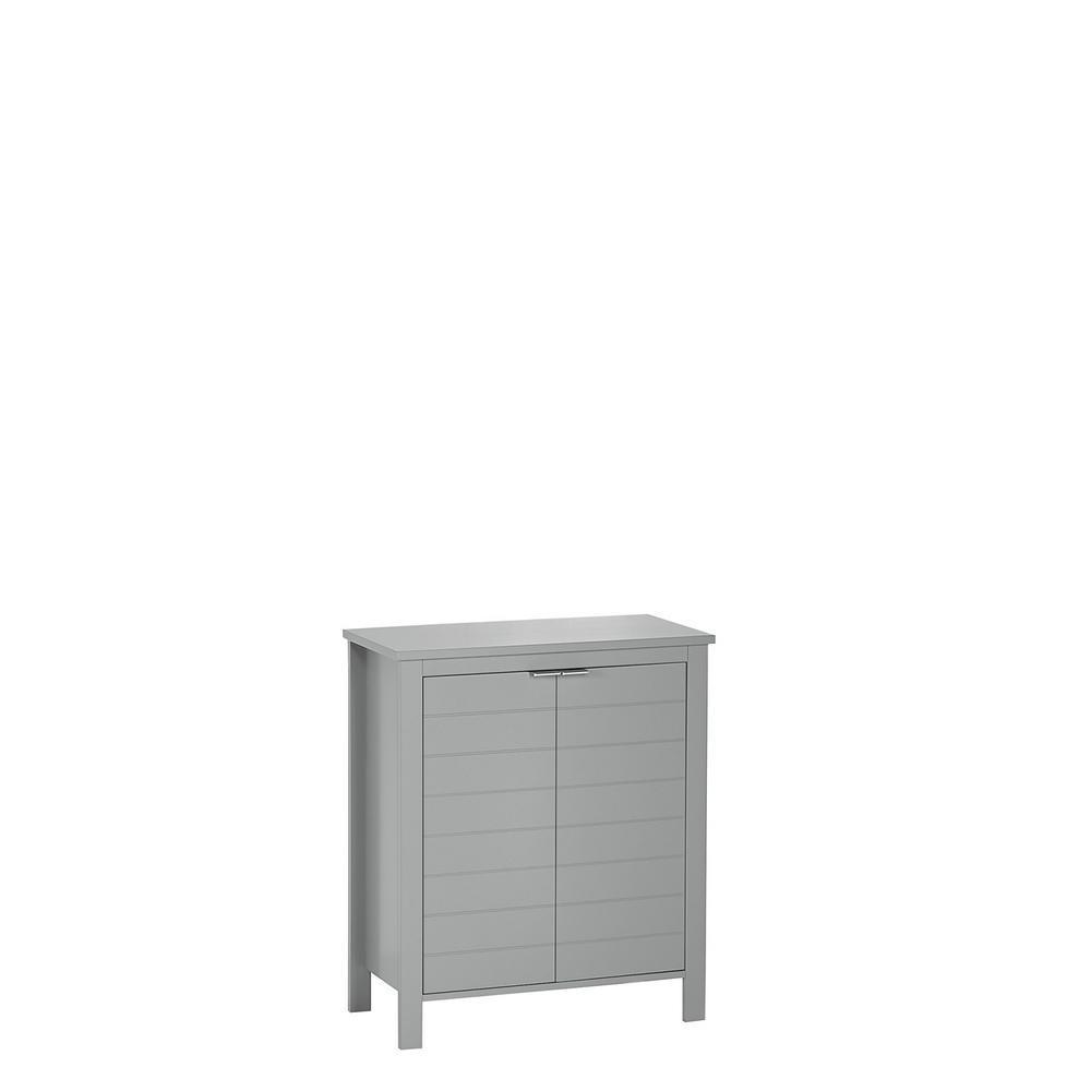 Madison 23.63 in. W x 11.81 in. D x 27.56 in. H 2-Door Floor Cabinet in White - Super Arbor