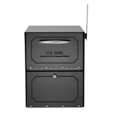 Oasis Jr. Elite Black Post-Mount Locking Mailbox - Super Arbor