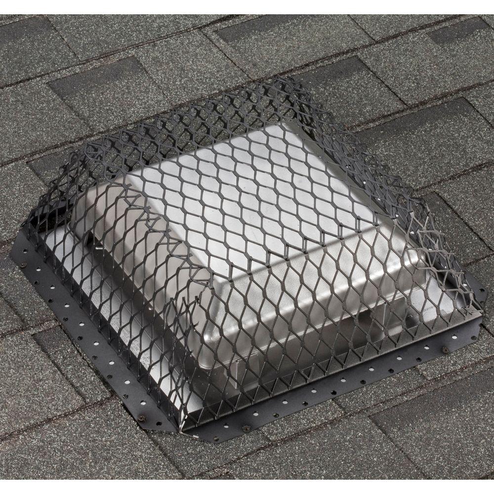 VentGuard 16 in. x 16 in. Roof Wildlife Exclusion Screen in Galvanized Black - Super Arbor