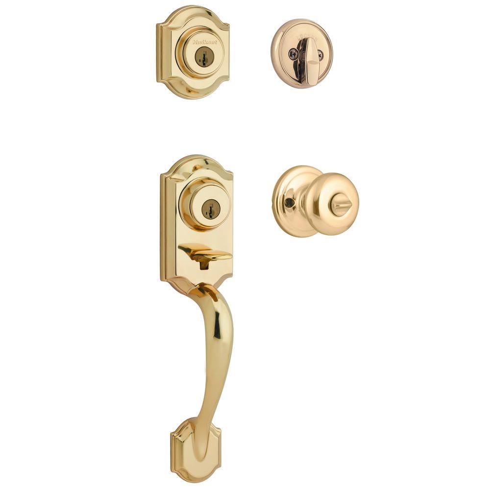 Montara Venetian Bronze Single Cylinder Door Handleset with Juno Entry Door Knob Featuring SmartKey Security