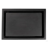 Eden Bath Rectangular Infinity Pool Sink in Lava Stone