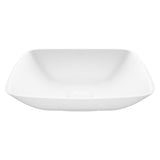 VIGO Hyacinth Handmade Countertop White Matte Stone Square Vessel Bathroom Sink in Matte White