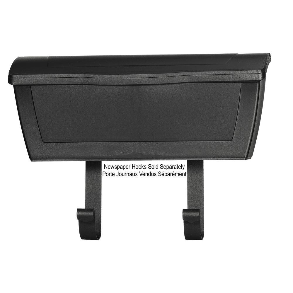 Economic Black Wall Mount Locking Mailbox - Super Arbor
