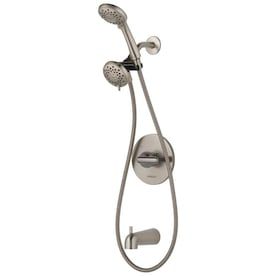 Peerless Dulcet Brushed Nickel 1-Handle Bathtub and Shower Faucet