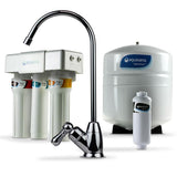 OptimH2O Reverse Osmosis Claryum Under-Counter Water Filtration System with Chrome Finish Faucet