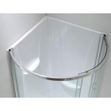 Breeze 36 in. L x 36 in. W x 76 in. H Corner Shower Kit with Reversible Sliding Door and Shower Base - Super Arbor