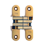 1 in. x 4-5/8 in. Satin Brass Invisible Hinge - Super Arbor
