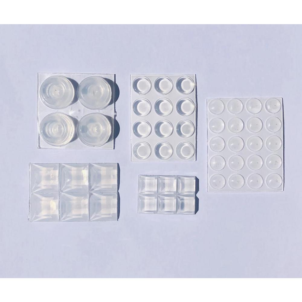 Clear Adhesive Bumpers (48-Piece Value Pack) - Super Arbor